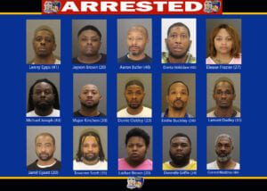 15 arrested during baltimore violent crime sweep