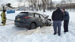 New jersey man burns to death after revving engine of car stuck in snow