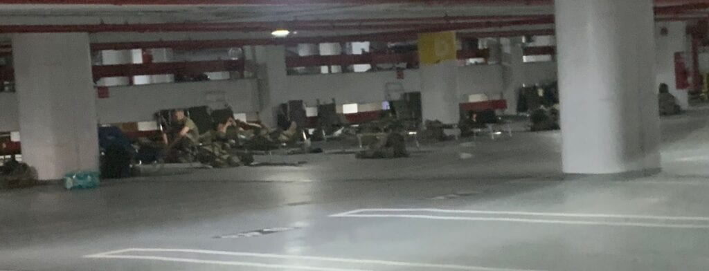 Congresswoman Asks Why National Guard Still Sleeping in Cold Parking Garages