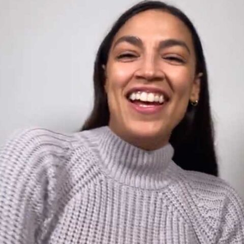 Ocasio-cortez spotted talking with two anti-mccarthy republicans after first speaker vote - photo licensed by shore news network.