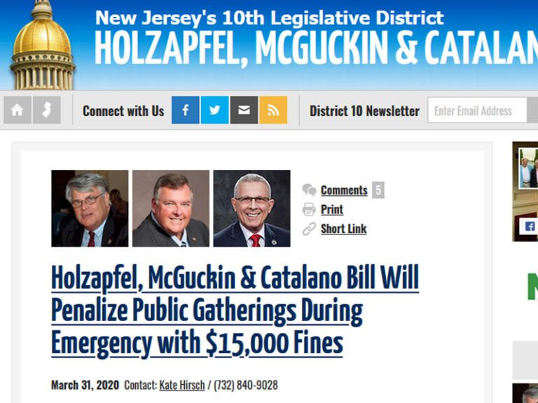 Nj legislators who proposed $15,000 pandemic penalties get nomination from ocean county republican committee - photo licensed by shore news network.