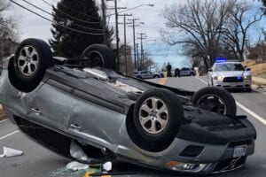Woman who flipped car on 25 mph residential street gives car rave safety review
