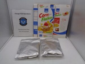 Border agents say 44 pounds of cocaine coated frosted flakes intercepted in cincinnati