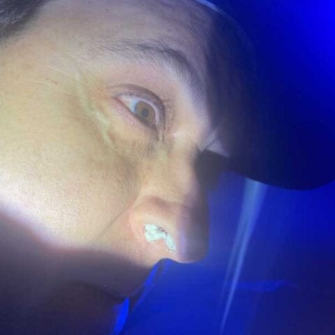 Man learns that yes, that cocaine stuck in your nose counts when you get arrested - photo licensed by shore news network.