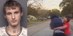 Watch mom tackle peeping tom peering into her teenage daughter's bedroom window