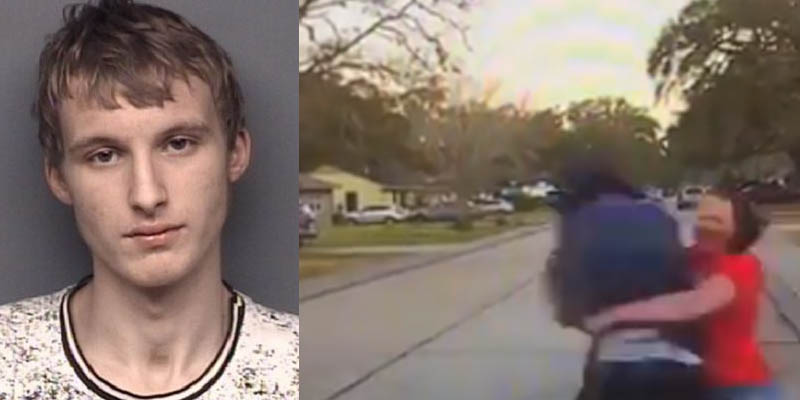 Watch mom tackle peeping tom peering into her teenage daughter's bedroom window