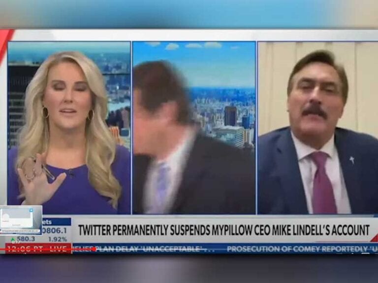 Even conservative newsmax has had it with the my pillow guy's election fraud claims - photo licensed by shore news network.