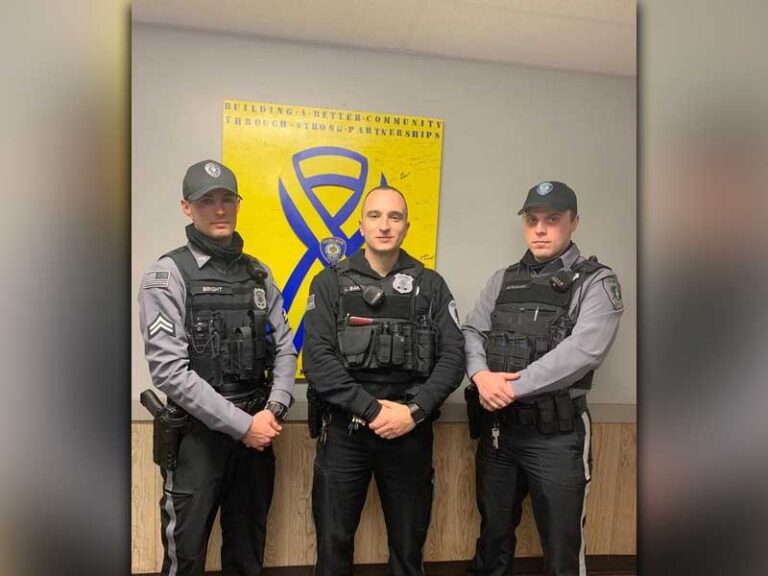 Collingswood police officers rescue dog, owner after fall through ice at cooper river lake - photo licensed by shore news network.