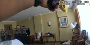 Here's why police tasered this naked black guy holding a rather ordinary lamp in his hotel room