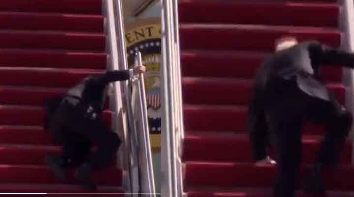 Joe Biden falling