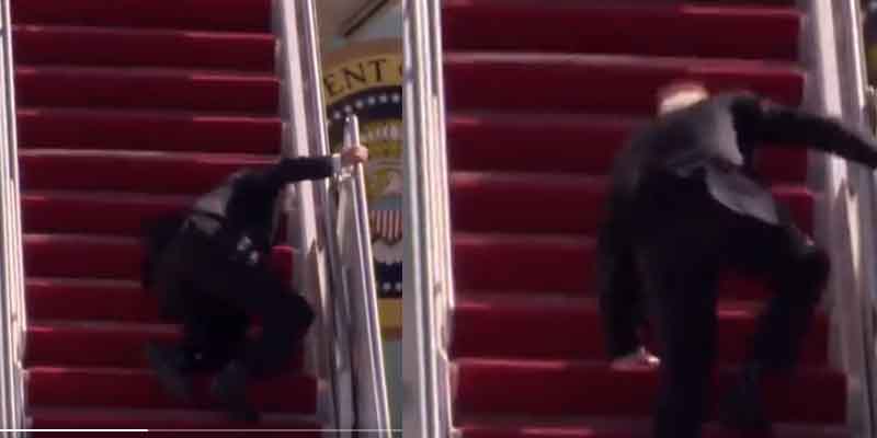 Joe Biden falling
