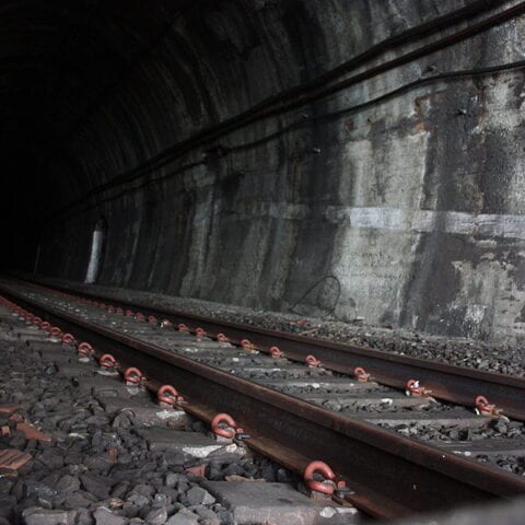 Stock photo: train tunnel
