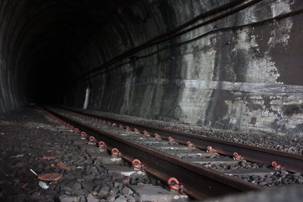 Stock Photo: Train tunnel