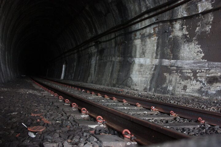 Stock Photo: Train tunnel