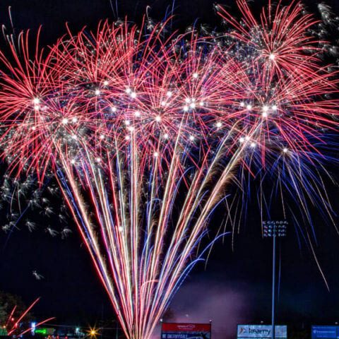 Summer fireworks schedule announced by the jersey shore blueclaws - photo licensed by shore news network.