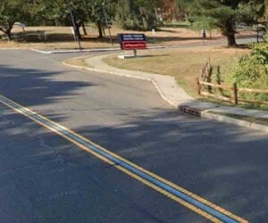 New jersey town oversight committee says "thin blue line" on road should go