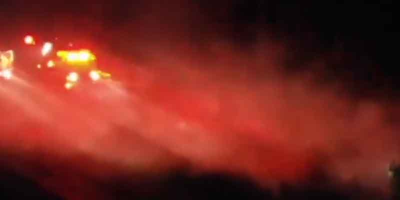Tractor-trailer carrying natural gas caught fire, shutting down turnpike near Port St. Lucie