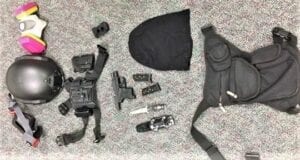 Peaceful portland protesters armed with guns, grenades, knives and socks filled with large rocks