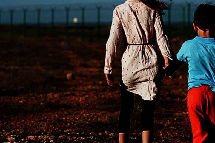 Stock Photo: Children at Border