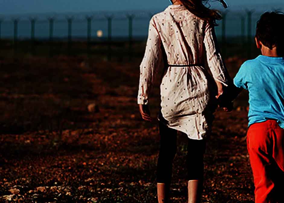 Stock Photo: Children at Border