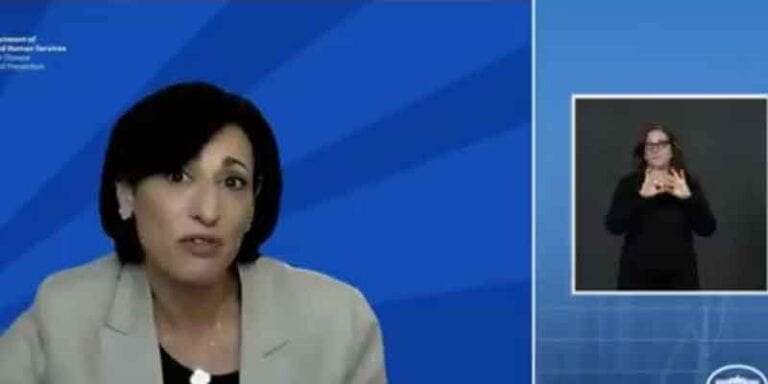 Joe biden's new, panic-filled emotional cdc director has a bad feeling of impending doom - photo licensed by shore news network.