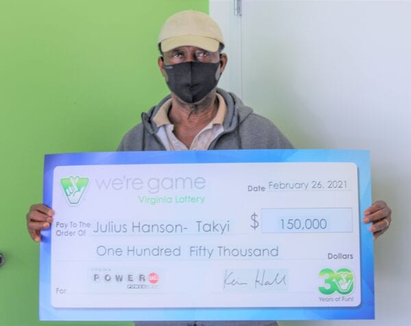 Lorton man wins $150k powerball drawing on his birthday