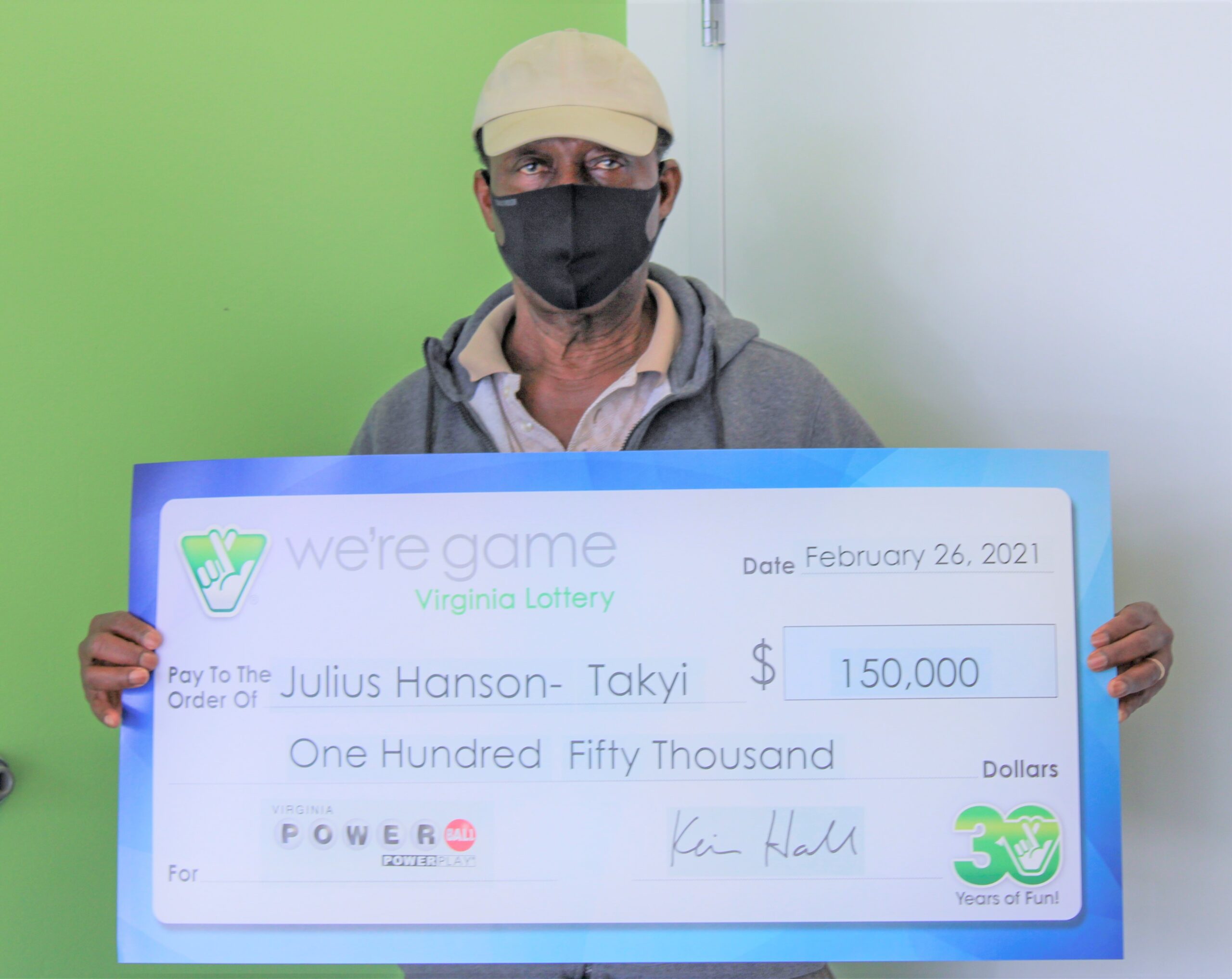 Lorton man wins $150k powerball drawing on his birthday