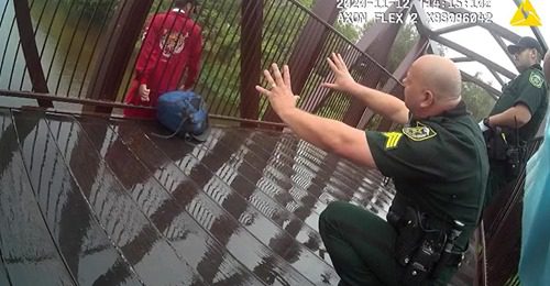 Video of Orange County Sheriff's Deputies Talking Down Man Jumping from Bridge gets 10 Million views