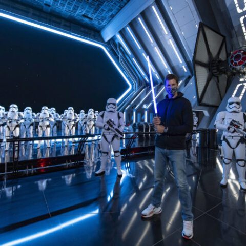 Tom brady, gronk get their force on at disney world - photo licensed by shore news network.