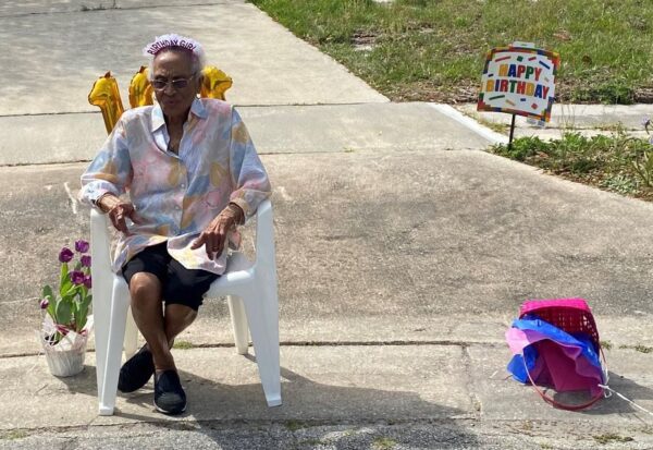 Community wishes 101-year-old elder with Birthday driveby