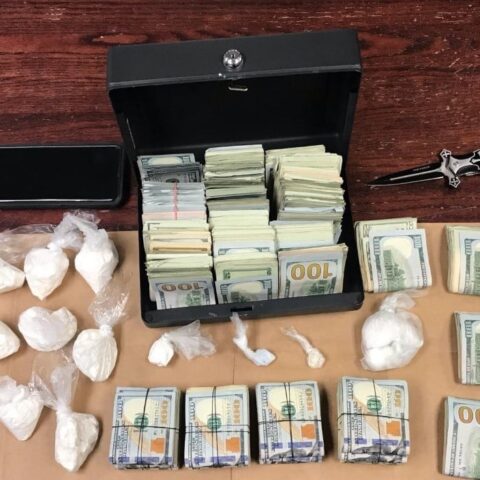 Police battle through angry, anti-police mob, pitbull to arrest drug dealer wanted for home invasion - photo licensed by shore news network.