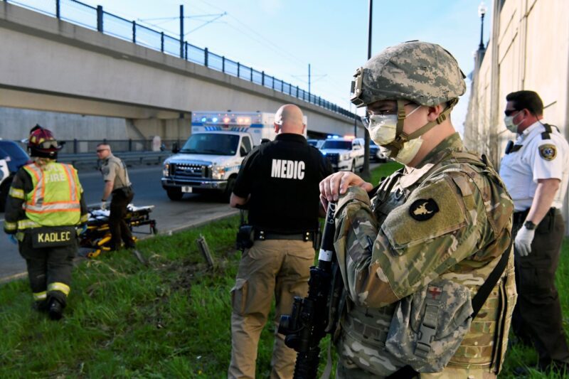 Hours after Maxine Waters called for more confrontation, Minnesota National Guard target of drive-by shooting