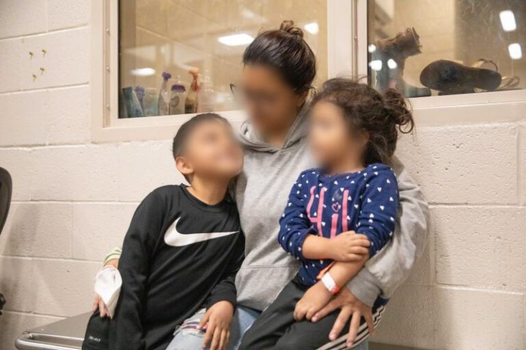 Two children, mother lowered by human traffickers over 30-foot border wall rescued - photo licensed by shore news network.