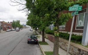 Female shot on belair road in baltimore