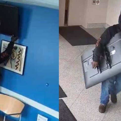 Columbus area man wanted for stealing tv from children's hospital - photo licensed by shore news network.