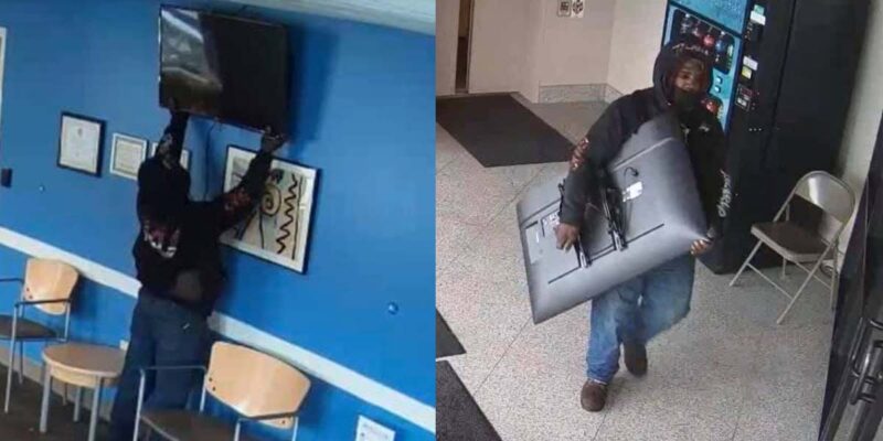 Columbus area man wanted for stealing tv from Children's Hospital