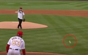 Fauci vs. Trump: who threw a worse first pitch at a baseball game.