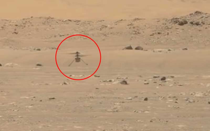 Humans just flew a helicopter on the planet Mars. Here's the video
