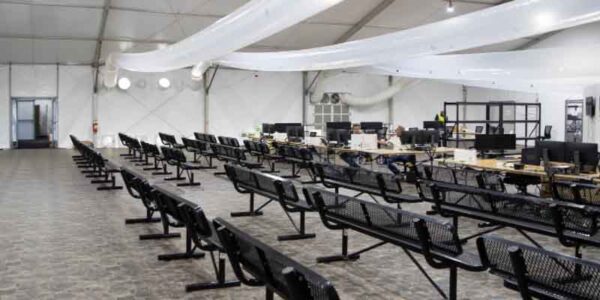 Inside Joe Biden's brand new 90,000 square foot immigrant processing center
