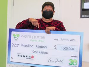 Manassas woman wins $1,000,000 in powerball drawing