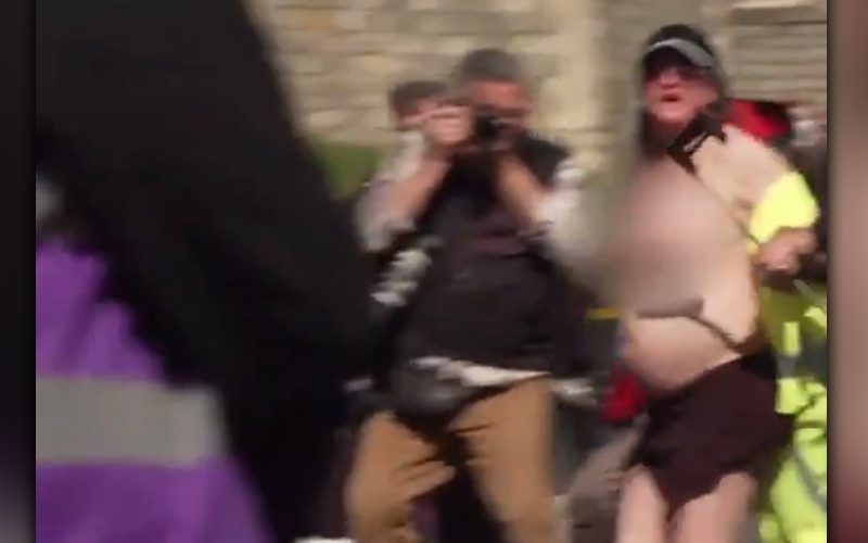 Prince Philip's funeral just had its first streaker