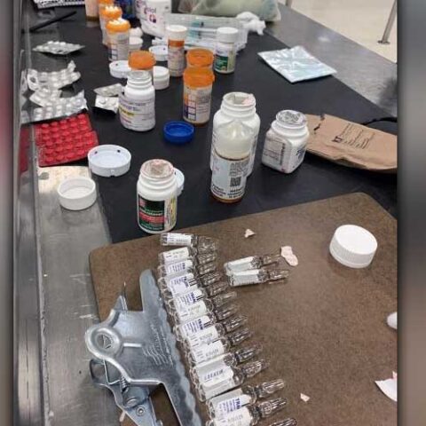 Passenger heading to new jersey from mexico caught with vials of liquid opioid - photo licensed by shore news network.