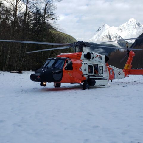 Coast guard rescues two hikers stranded on ledge from olympic national park - photo licensed by shore news network.