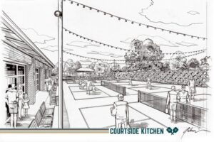 Pickleball themed restaurant with courts opening this summer in fort worth
