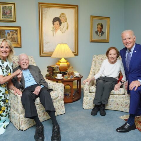 Bidens visited jimmy and rosalynn carter this weekend - photo licensed by shore news network.