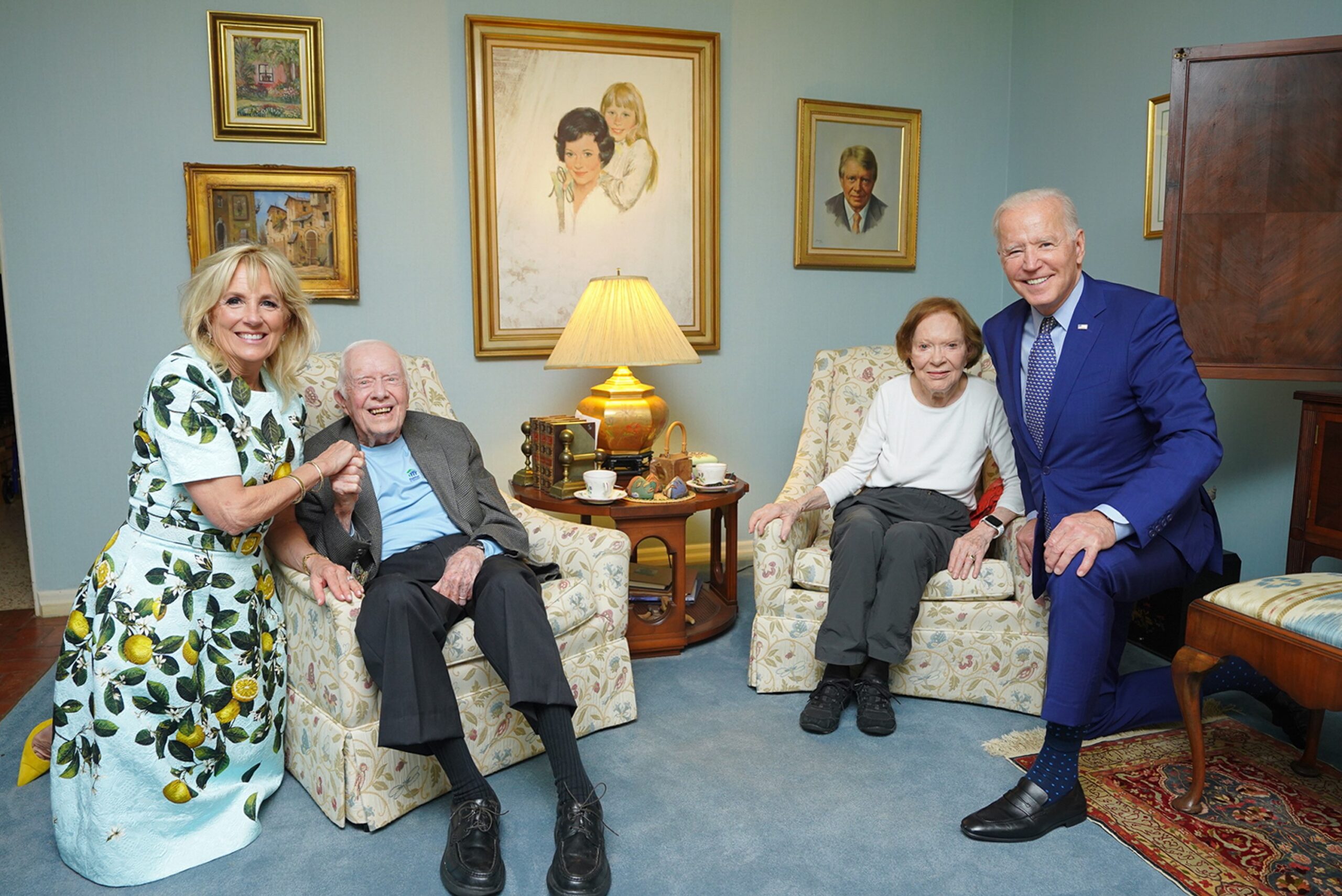 Bidens visited Jimmy and Rosalynn Carter this weekend Bidens visited Jimmy and Rosalynn Carter this weekend