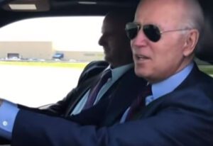 Get out of the way, man! Biden tells female reporter to get in front of truck so he can run her over