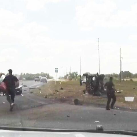 She pretended she was dead as he choked her, then fled from police causing crash - photo licensed by shore news network.