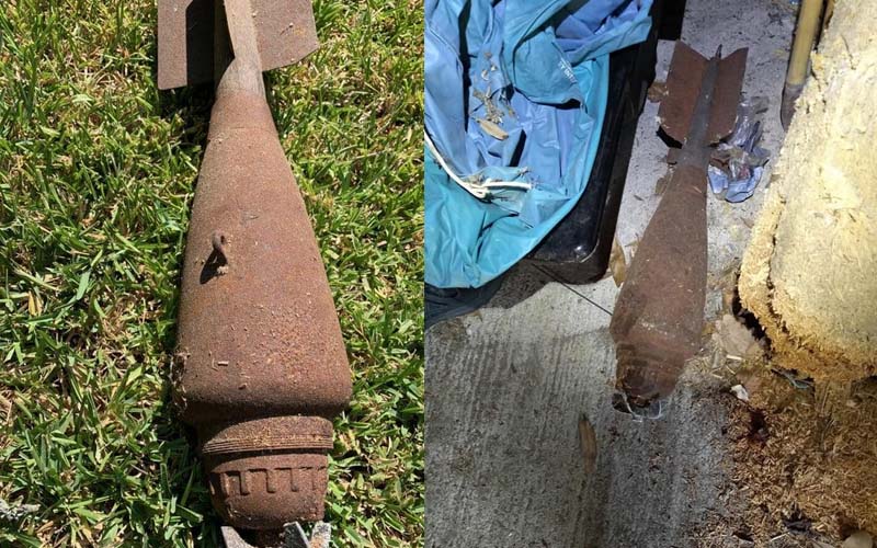 Honey, is that your bomb in the shed? World War I era bomb found