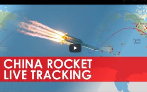 Live tracking of the "china rocket" headed for re-entry saturday night